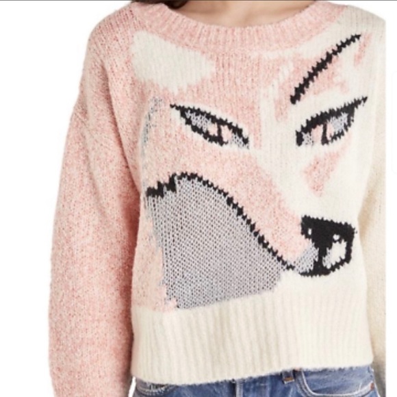 Wildfox Sable Fox Knit Pullover Sweater L NWT - Picture 3 of 7